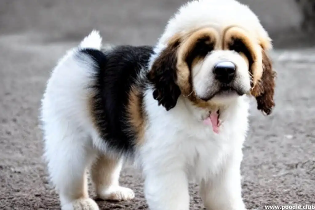 St berdoodle puppy markings