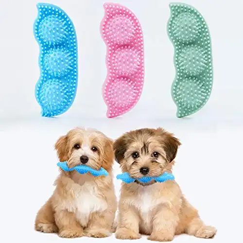 Hurray 3 Pack Puppy Chew Toys for Teething Puppies, Puppy Teething Toys, 360° Clean Pet Teeth & Soothe Pain of Teeth Growing, Puppy Toys Small Dogs & Medium Dog Suitable - Up to 18 lbs